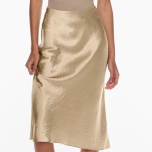 Aritzia Babaton Slip Midi Skirt Size 0 Taupe